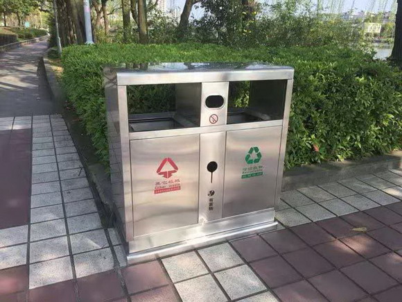 钢制分类垃圾桶 钢制分类垃圾桶